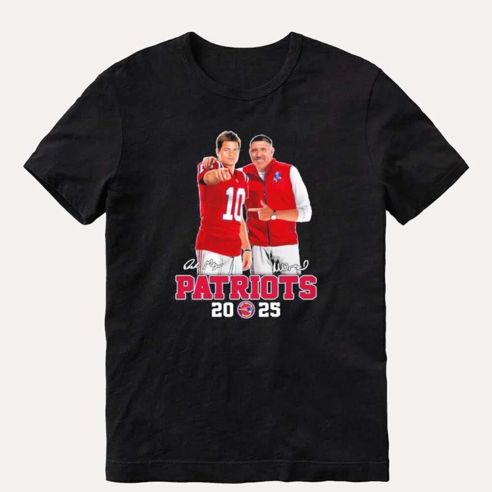 New England Patriots Mike Vrabel And Drake Maye T Shirt 166